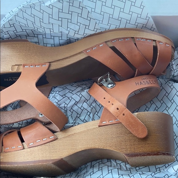 NWT Swedish Hasbeens Magdalena in cognac - Picture 2 of 3